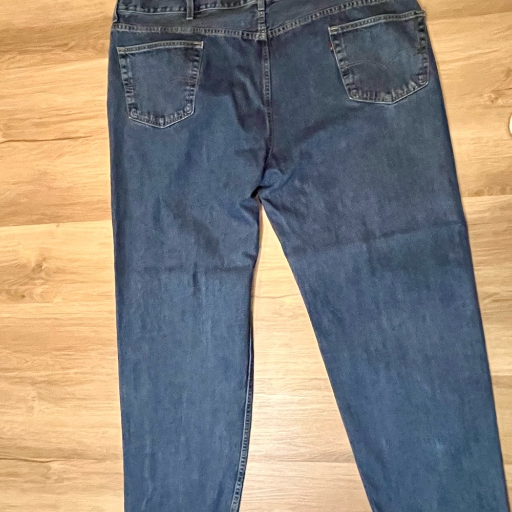 Vintage Levi's 550 Relaxed Fit Blue Denim Jeans Men's 50x34 - Picture 5 of 9